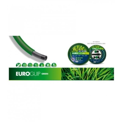 Kit tubo Euro Guip  Green 15 m  da 1/2"  24 Bar