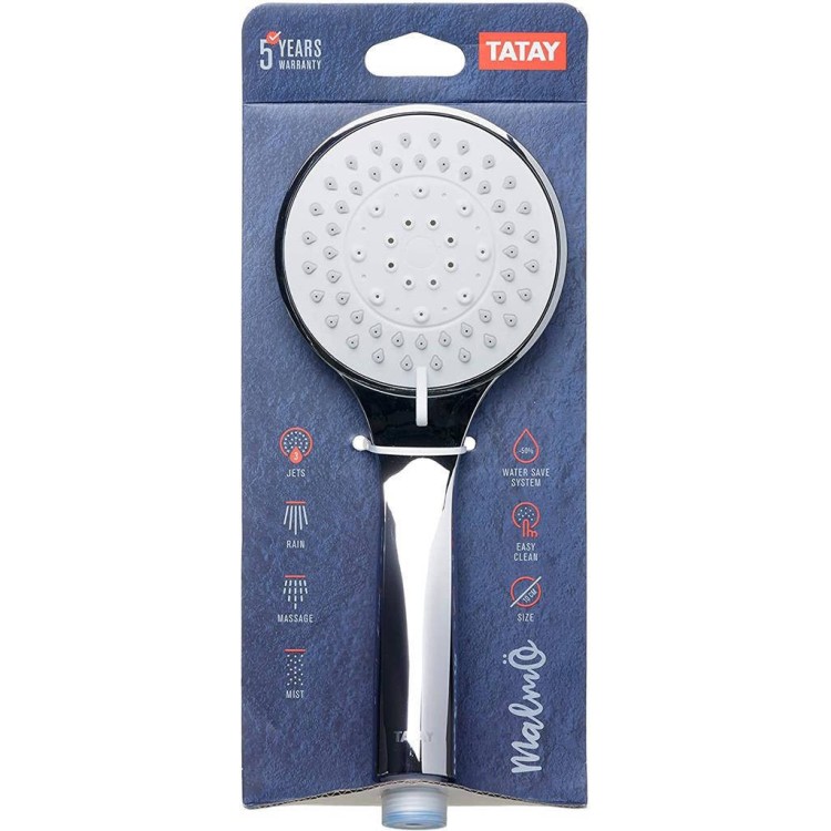 Tatay Malmo doccia diametro 10 cm con 3 getti d'acqua