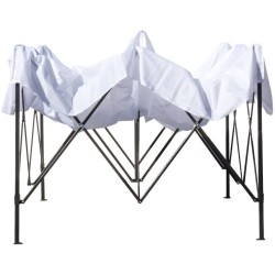 Gazebo Vietri Sud 3 x 3 m colore bianco 2