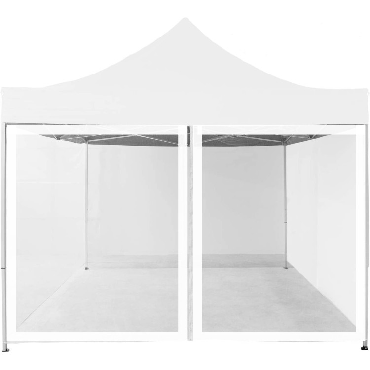 Chiusura anteriore bianca  per Gazebo Vietri con zanzariera