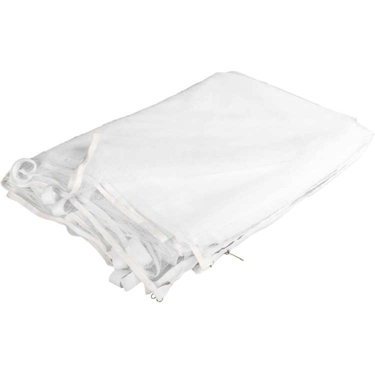 Chiusura anteriore bianca  per Gazebo Vietri con zanzariera