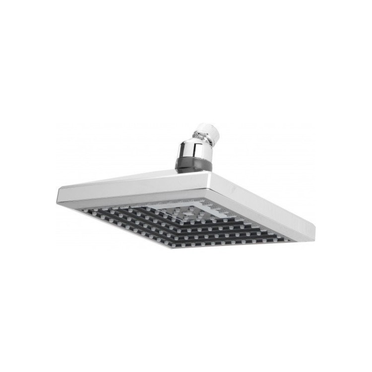 Soffione doccia quadrato 18 cm in ABS cromo