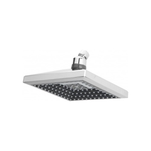 Soffione doccia quadrato 18 cm in ABS cromo