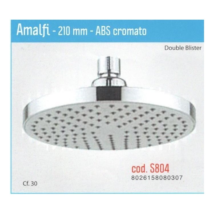 Soffione a pioggia anticalcare Amalfi diametro 21 cm