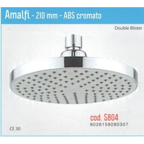 Soffione a pioggia anticalcare Amalfi diametro 21 cm