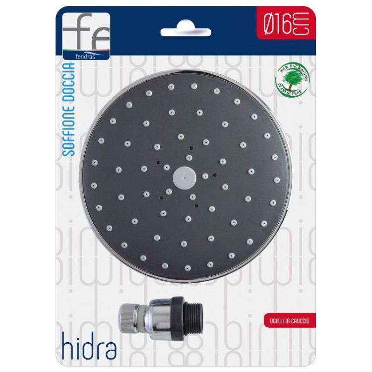 Soffione doccia tondo Hidra 16 cm di diametro