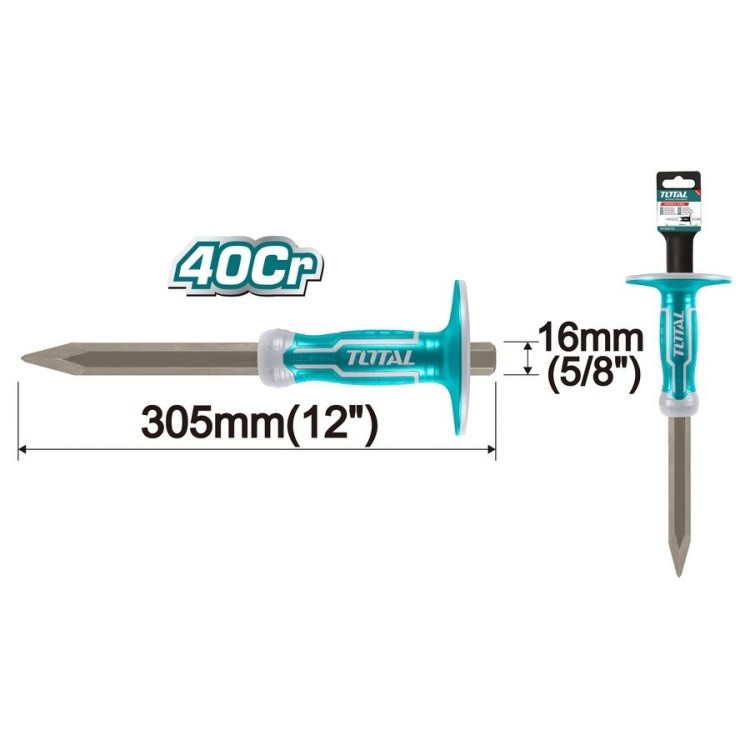 Total Scalpello a Punta Stretto 40Cr - Industrial