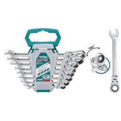 Total 8 Chiavi a Cricchetto Flessibili-Industrial