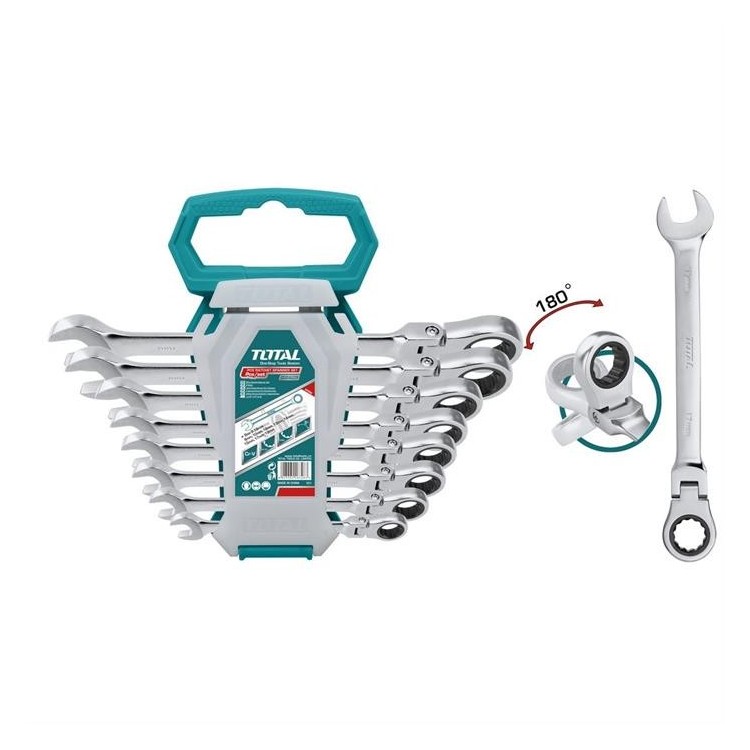 Total 8 Chiavi a Cricchetto Flessibili-Industrial