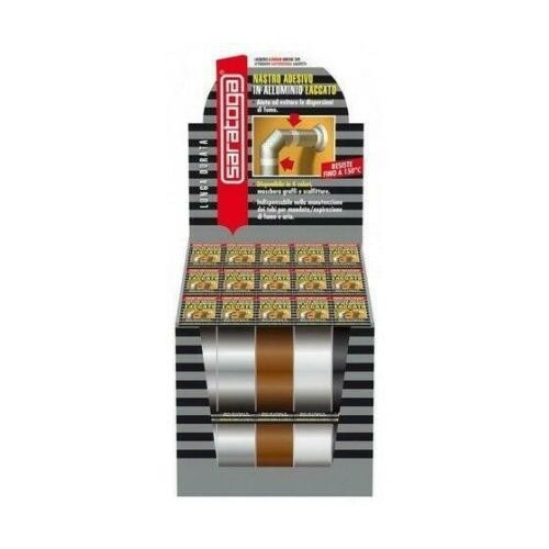 Saratoga Nastro Adesivo Laccato in Alluminio mm 40 x 9 m