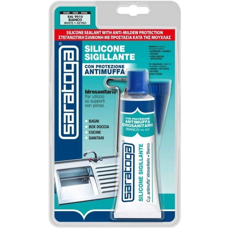 Saratoga Silicone Sigillante antimuffa da 60 ml