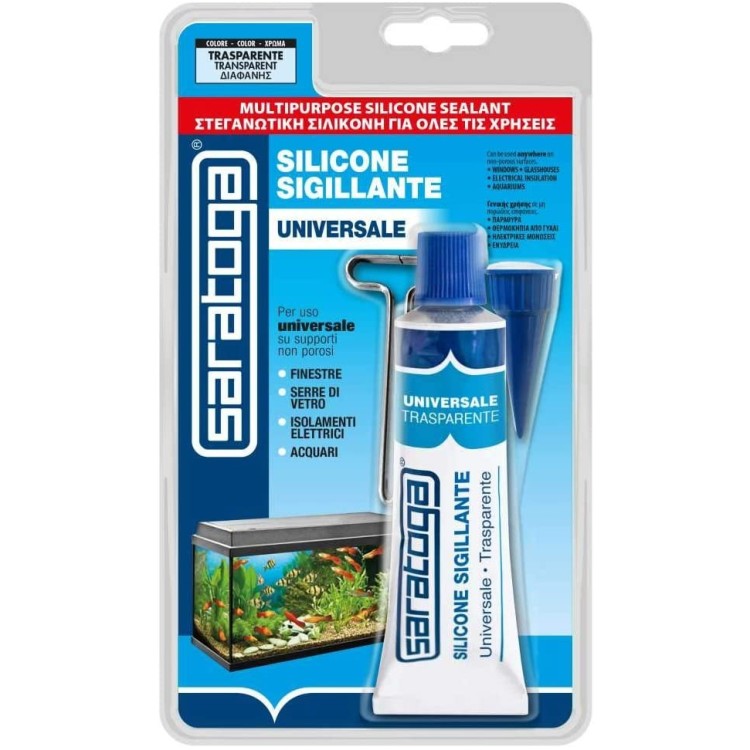 Saratoga Silicone Sigillante Universale Trasparente da 60ml