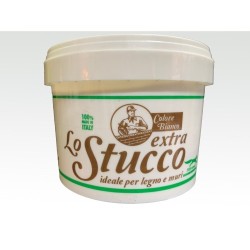 Lo stucco extra Ideale per legno e muri colore Bianco - 1kg