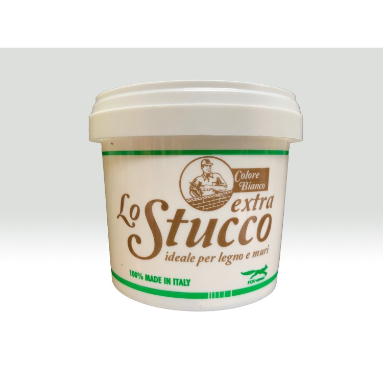 Lo stucco extra Ideale per legno e muri colore Bianco - 500g