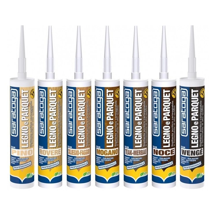 Saratoga Legno & Parquet sigillante in vari colori 310 ml - Teak/Merbau