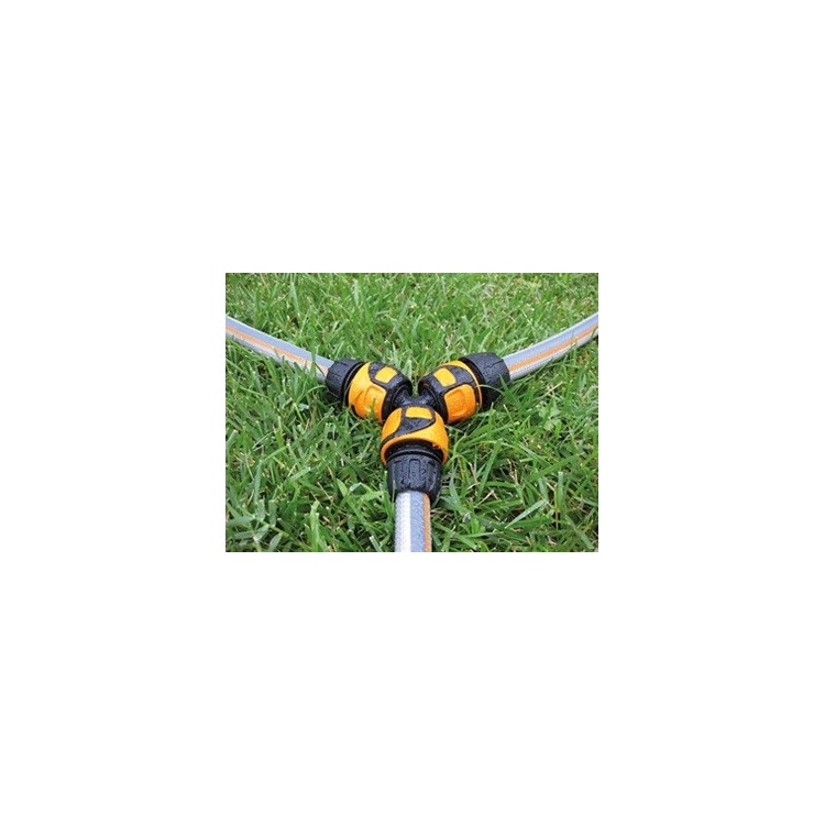 RACCORDO TRE INNESTI CON RACCORDI PORTAGOMMA