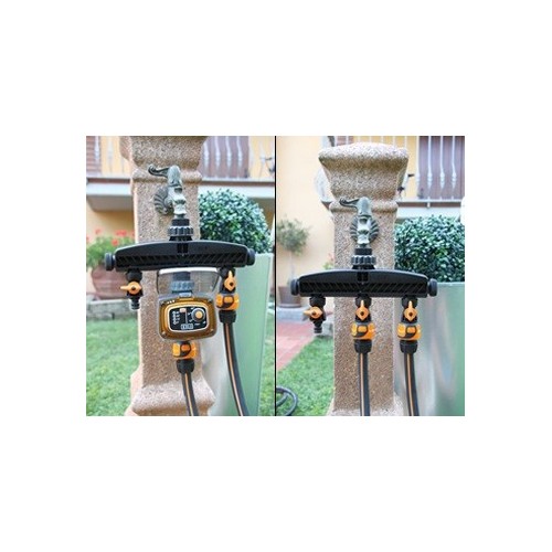 Distributore multi uscita per rubinetti filettati