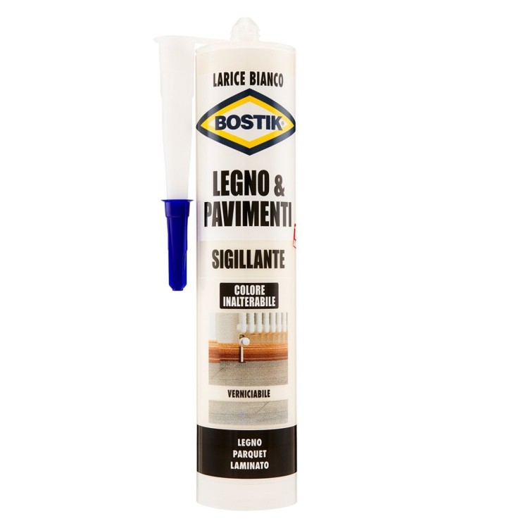 Bostik Sigillante Legno & Pavimenti Vari Colori da 300 ml - Larice bianco