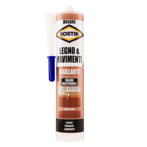Bostik Sigillante Legno & Pavimenti Vari Colori da 300 ml - Mogano