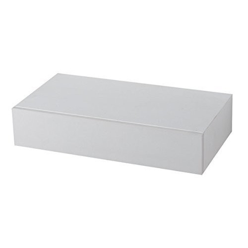 Mensola Colore Bianco con Cassetto Porta Oggetti