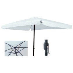 Biacchi Ombrellone Quadro 3x3 m Bianco/Ecrù - Bianco