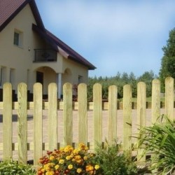 Recinzione in legno pesante L 200 x H 80-100-120 cm - 60x200