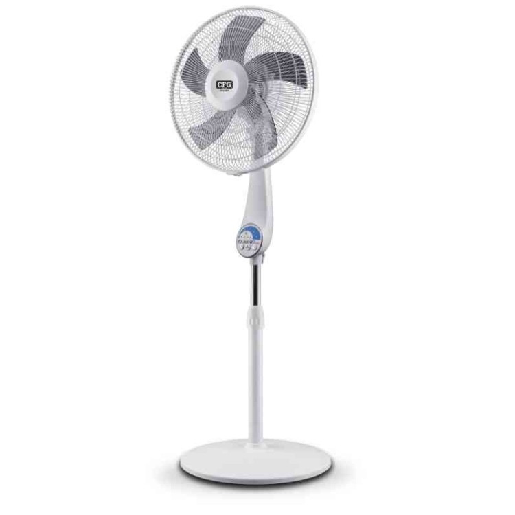 CFG Ventilatore a Piantana Quiet 40 White con Telecomando