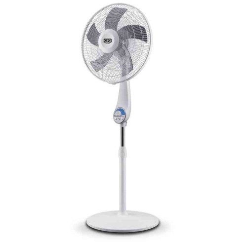 CFG Ventilatore a Piantana Quiet 40 White con Telecomando