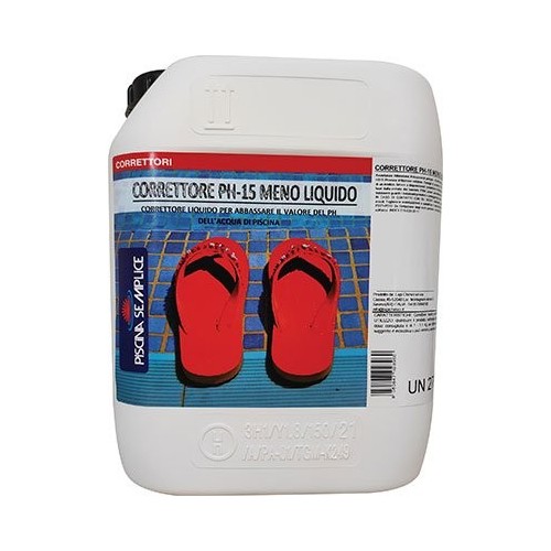 Correttore pH Meno 15% 5L Piscina Semplice | pH Meno Piscina