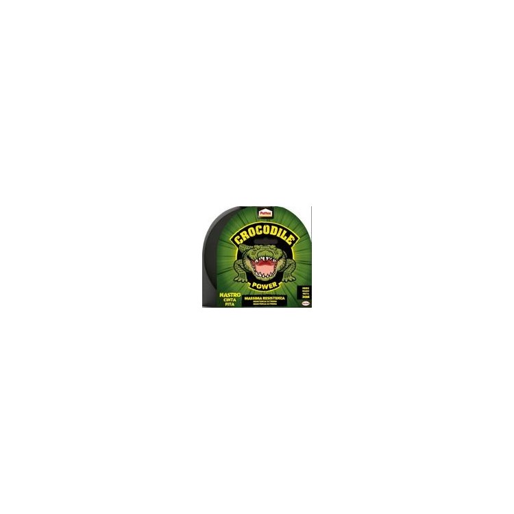 Crocodile Power Nastro Cinta Fita Nero 30 m