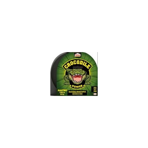 Crocodile Power Nastro Cinta Fita Nero 30 m