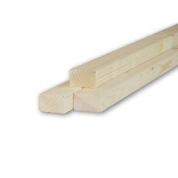 Listello in Abete Piallato su 4 Lati 30 x 50 x 2000 mm 5 pezzi