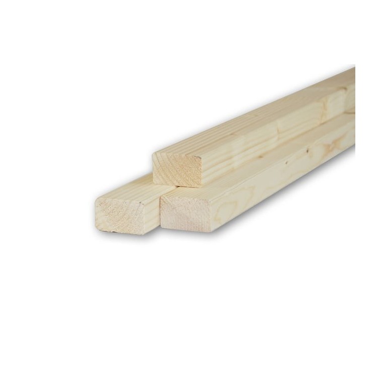 Listello in Abete Piallato su 4 Lati 30 x 50 x 2000 mm 5 pezzi