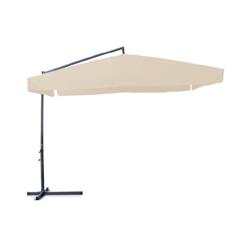 OMBRELLONE QUADRO CON BRACCIO LATERALE 3x3 m - Ecrù