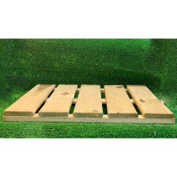Pedana Modulare di Pino Impregnato Grezzo 40 x 40 x H2,4 cm 2