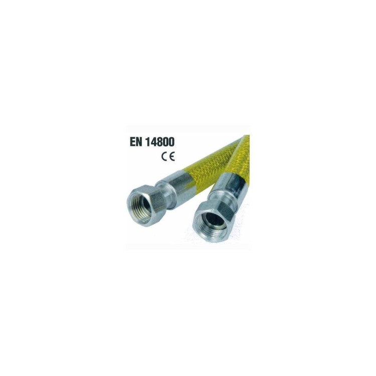 Tubo Sicurflex Gas da 1/2" Varie Misure FF EN14800 - 1mt