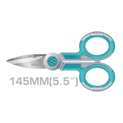 Total Forbici da Elettricista da 145 mm in Acciaio Stainless