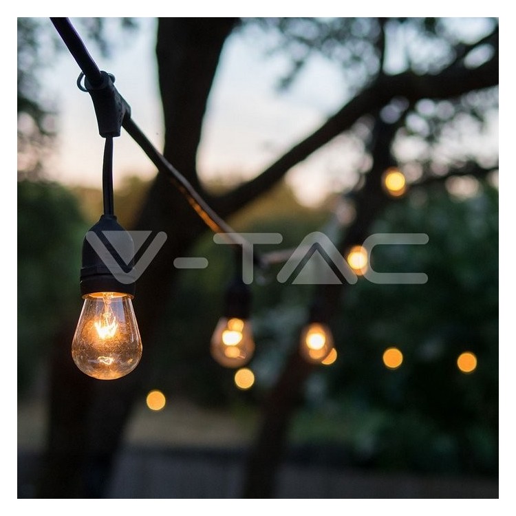 V-Tac Catenaria 15mt con 15 Attacchi E27