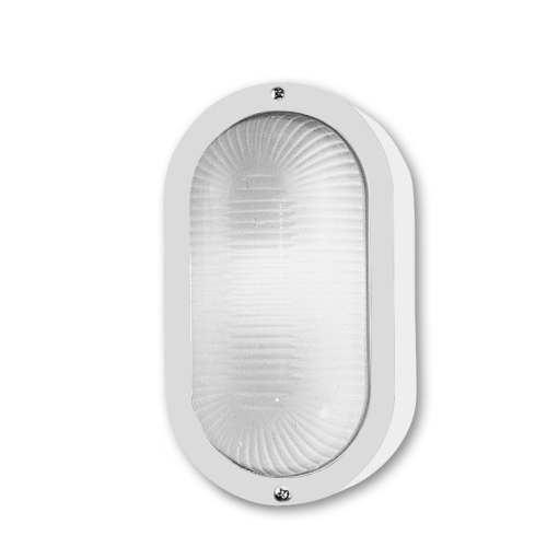 Plafoniera in Termoplastico + Vetro da esterno