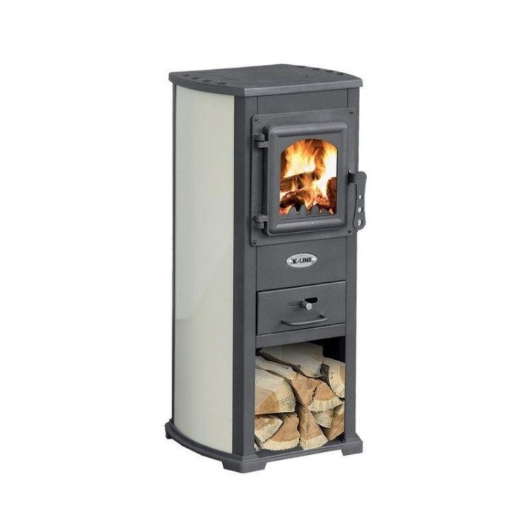 STUFE K-LINE KARMA A LEGNA BEIGE 7 KW 40 X 46 X H90 CM