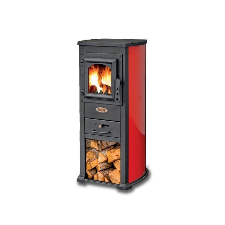 STUFE K-LINE KARMA A LEGNA ROSSA 7 KW 40 X 46 X H90 CM