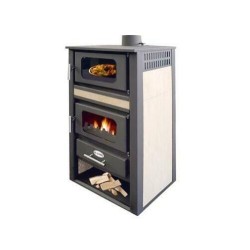 STUFA A LEGNA K-LINE KARINA CON FORNO COLORE BEIGE