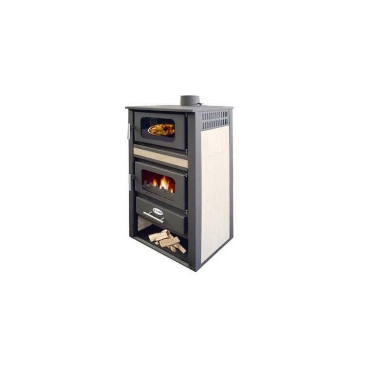 STUFA A LEGNA K-LINE KARINA CON FORNO COLORE BEIGE