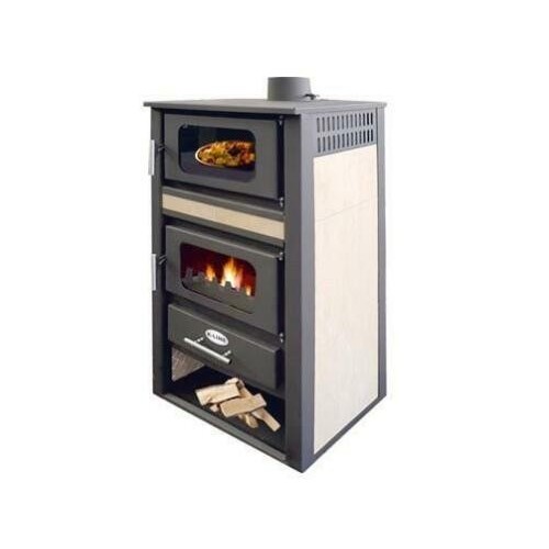 STUFA A LEGNA K-LINE KARINA CON FORNO COLORE BEIGE