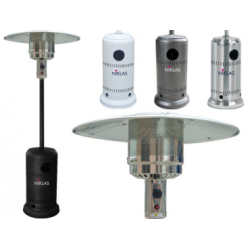 Stufe termopatio fungo niklas a gas Nero