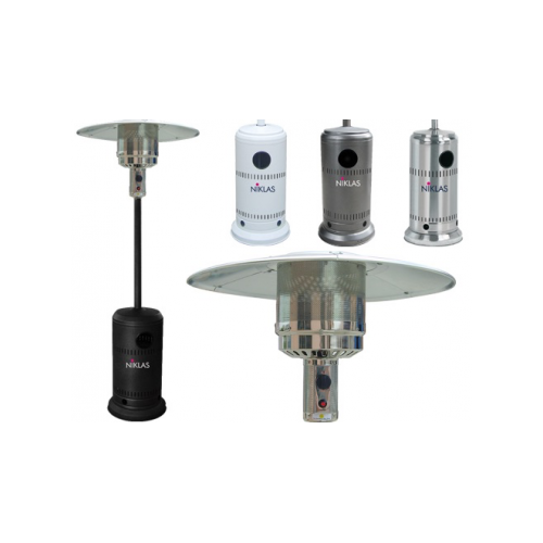 Stufe termopatio fungo niklas a gas grigio