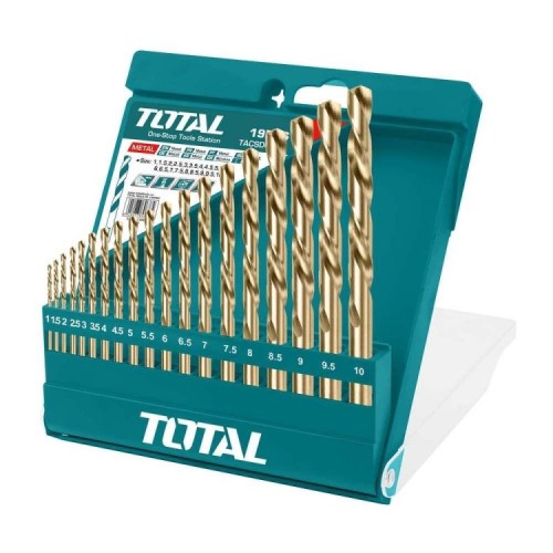 Set 19 Punte Trapano HSS per Metallo