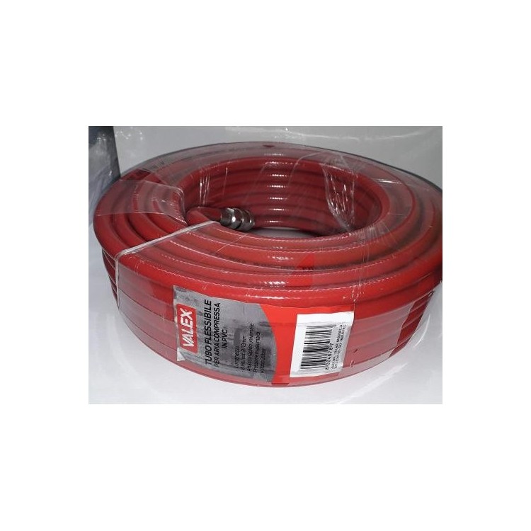 TUBO PNEUMATICO FLESSIBILE IN PVC C/RACCORDI RAPIDI MT 10