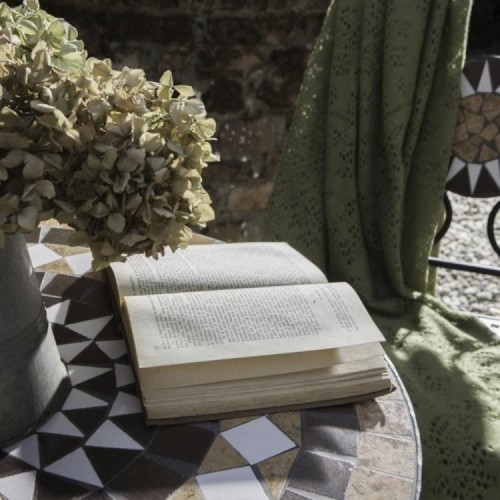 Tavolo Mosaico in Metallo Verniciato 60x60