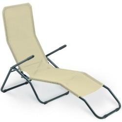 Sdraio Formentera  basculante beige 140x57x96 cm